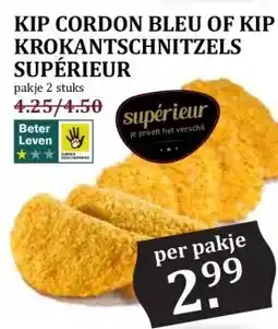 Boon`s Markt KIP CORDON BLEU OF KIP KROKANTSCHNITZELS SUPÉRIEUR aanbieding