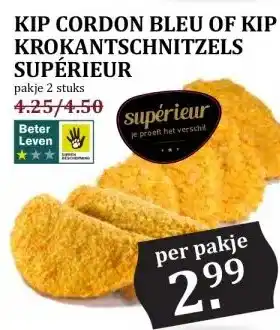 Boon`s Markt KIP CORDON BLEU OF KIP KROKANTSCHNITZELS SUPÉRIEUR aanbieding