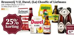 Boon`s Markt Brouwerij 't IJ, Duvel, (La) Chouffe of Liefmans aanbieding