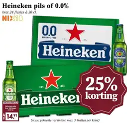 Boon`s Markt Heineken pils of 0.0% aanbieding