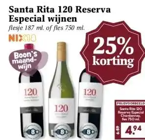 Boon`s Markt Santa Rita 120 Reserva Especial wijnen aanbieding