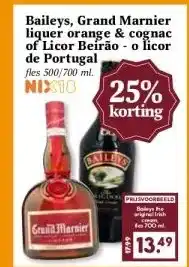 Boon`s Markt Baileys, Grand Marnier liquer orange & cognac of Licor Beirão o licor de Portugal aanbieding