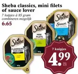 Boon`s Markt Sheba classics, mini filets of sauce lover aanbieding