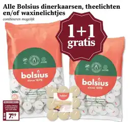 Boon`s Markt Alle Bolsius dinerkaarsen, theelichten en/of waxinelichtjes aanbieding