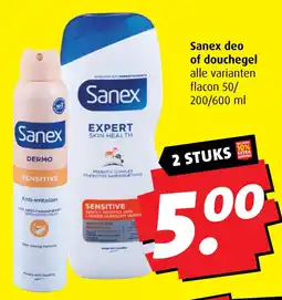 Boni Sanex deo of douchegel aanbieding