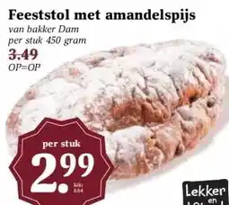 Boon`s Markt Feeststol met amandelspijs aanbieding
