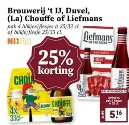 Boon`s Markt Brouwerij 't IJ, Duvel, (La) Chouffe of Liefmans aanbieding