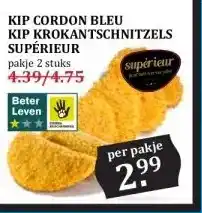 Boon`s Markt KIP CORDON BLEU KIP KROKANTSCHNITZELS SUPÉRIEUR aanbieding