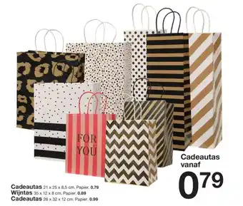 Zeeman Cadeautas aanbieding