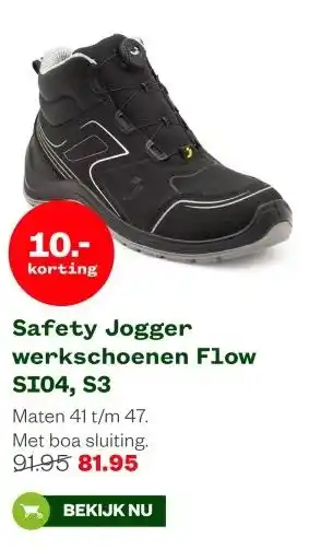 Welkoop Safety Jogger werkschoenen Flow SI04, S3 aanbieding