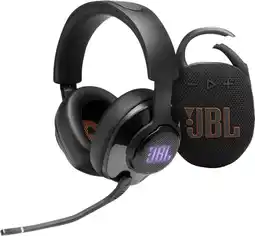 Coolblue JBL Quantum 400 Zwart + JBL Clip 5 Zwart aanbieding