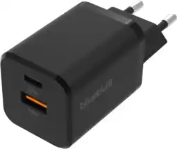 Coolblue BlueBuilt Power Delivery en Quick Charge Oplader met 2 Usb Poorten 38W Zwart aanbieding