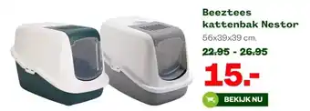 Welkoop Beeztees kattenbak Nestor aanbieding