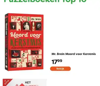The Read Shop Mr. Brein Moord voor Kerstmis aanbieding