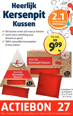 Lucovitaal Heerlijk Kersenpit Kussen aanbieding
