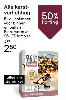 Leen Bakker Alle kerstverlichting, Bijv. lichtsnoer voor binnen en buiten aanbieding
