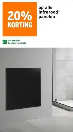 GAMMA op alle infrarood- panelen aanbieding