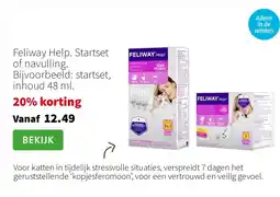 Intratuin Feliway Help. Startset of navulling. Bijvoorbeeld: startset, inhoud 48 ml. aanbieding
