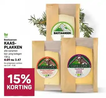 Ekoplaza Bastiaansen KAAS- PLAKKEN aanbieding