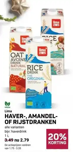 Ekoplaza HAVER-, AMANDEL- OF RIJSTDRANKEN aanbieding