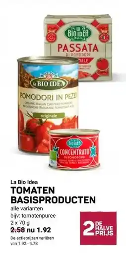 Ekoplaza La Bio Idea TOMATEN BASISPRODUCTEN aanbieding