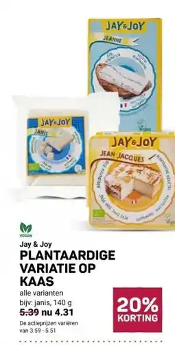 Ekoplaza PLANTAARDIGE VARIATIE OP KAAS aanbieding