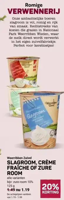 Ekoplaza SLAGROOM, CRÈME FRAICHE OF ZURE ROOM aanbieding