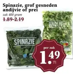 Boon`s Markt Spinazie, grof gesneden andijvie of prei aanbieding