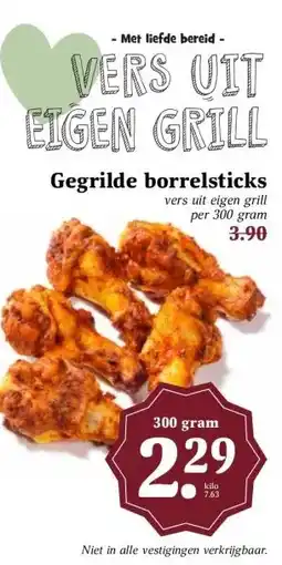 Boon`s Markt Gegrilde borrelsticks aanbieding