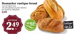 Boon`s Markt Boonacker rustique brood aanbieding