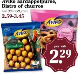 Boon`s Markt Aviko aardappelpuree, Bistro of churros aanbieding