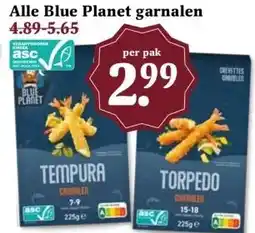 Boon`s Markt Alle Blue Planet garnalen aanbieding