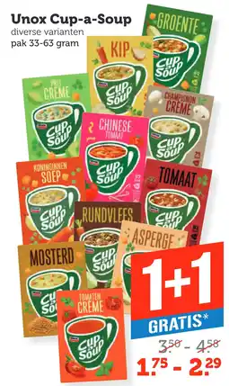 Coop Unox Cup-a-Soup aanbieding