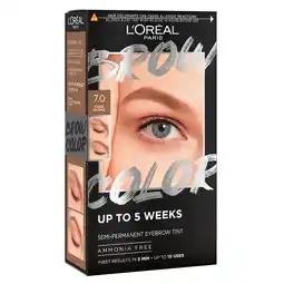 Kruidvat L'Oréal Paris 7.0 Dark Blonde Brow Color Wenkbrauwverf aanbieding