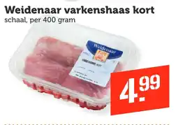 Coop Weidenaar varkenshaas kort aanbieding