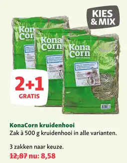 Maxi Zoo KonaCorn kruidenhooi aanbieding
