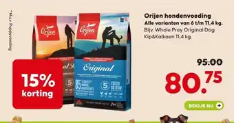 Pets Place Orijen hondenvoeding aanbieding