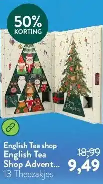 Holland & Barrett English Tea Shop Advent Calendar - 25 theezakjes aanbieding