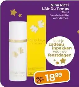 Trekpleister Nina Ricci L'Air Du Temps aanbieding