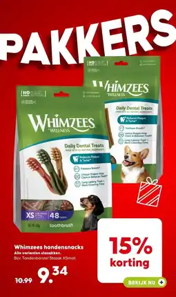 Pets Place Whimzees hondensnacks Alle varianten stazakken. aanbieding