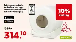 Pets Place Trixie automatische kattenbak met app. aanbieding