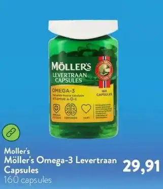 Holland & Barrett Möller's Omega-3 Levertraan Capsules aanbieding