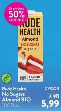 Holland & Barrett No Sugars Almond BIO aanbieding