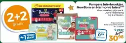 Trekpleister Pampers luierbroekjes, NewBorn en Harmonie luiers*** aanbieding