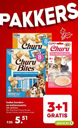 Pets Place Inaba honden- en kattensnacks aanbieding