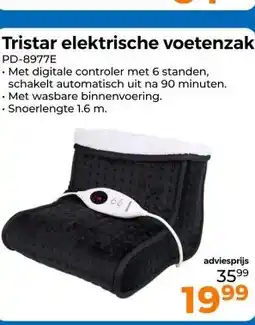 Trekpleister Tristar elektrische voetenzak aanbieding