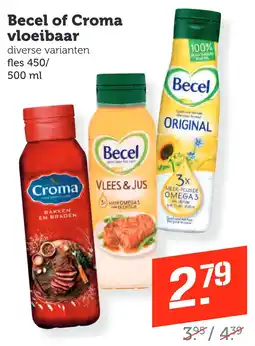 Coop Becel of Croma vloeibaar aanbieding
