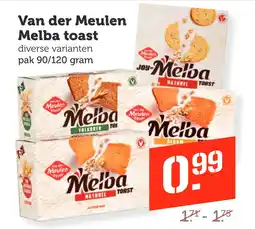 Coop Van der Meulen Melba toast aanbieding
