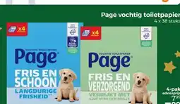Trekpleister Page vochtig toiletpapier aanbieding
