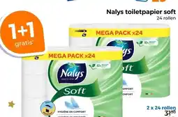 Trekpleister Nalys toiletpapier soft aanbieding